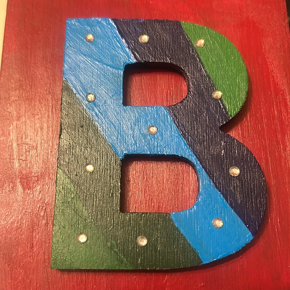 Custom wooden letter